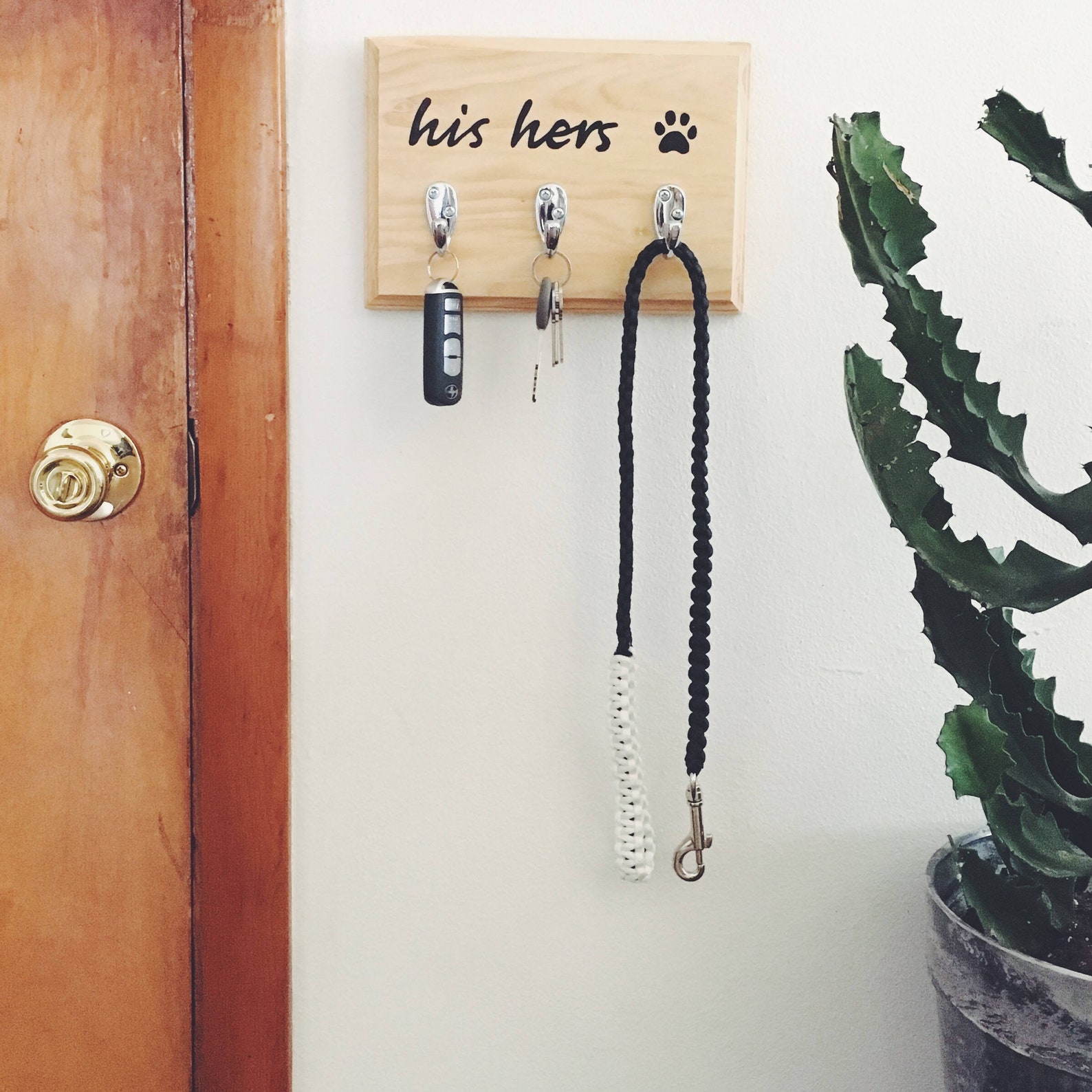 Key and Dog Leash Holder Dog Leash Hanger Keys Hook Etsy