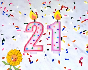 Birthday Candle Earrings