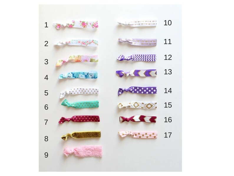 Happy Valentine's Day Hair Tie Set Happy Valentine's Etsy