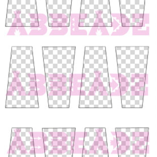 Large Trapezoid Collage Sheet Template 4x6 - Match to our Epoxy Stickers DIGITAL DOWNLOAD