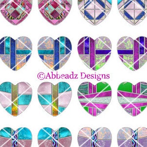 1&quot; Heart Inlay Designs for Epoxy Stickers (1) DIGITAL DOWNLOAD