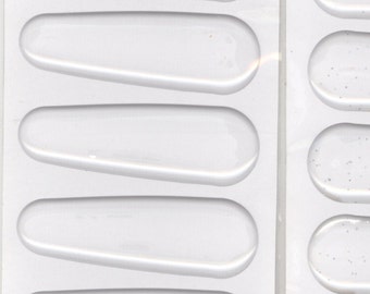 32 - Clear Pillar Epoxy Cabochon Stickers