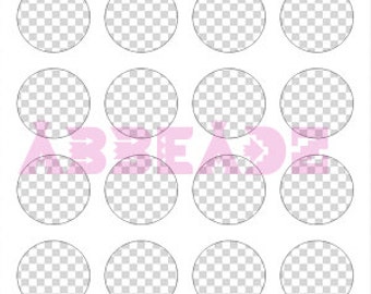 1 inch circles bottlecap