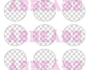 1 Inch Circles Bottlecap Collage Sheet Template 4x6 - Match to our Epoxy Stickers DIGITAL DOWNLOAD