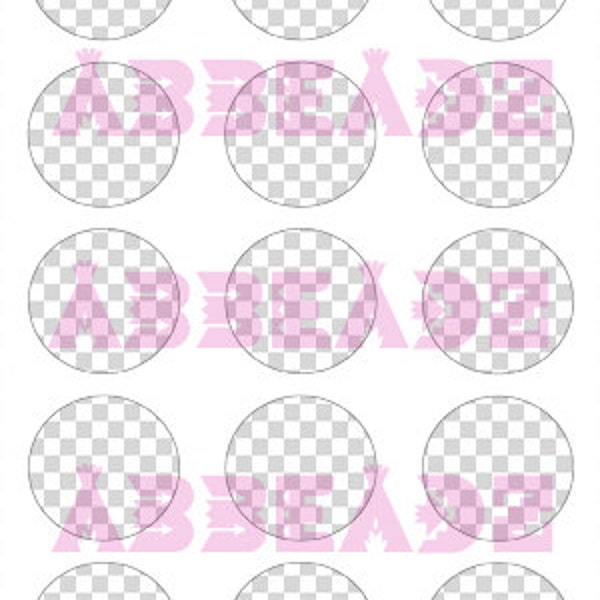 1 Inch Circles Bottlecap Collage Sheet Template 4x6 - Match to our Epoxy Stickers DIGITAL DOWNLOAD