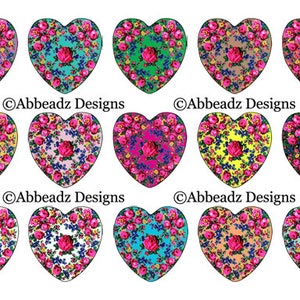 1 Heart Kookum Scarf Pattern for Epoxy or Glass Cabs 4 DIGITAL DOWNLOAD image 4