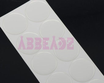 48 - 1-1/2" (38.1mm) Round Clear Epoxy Stickers