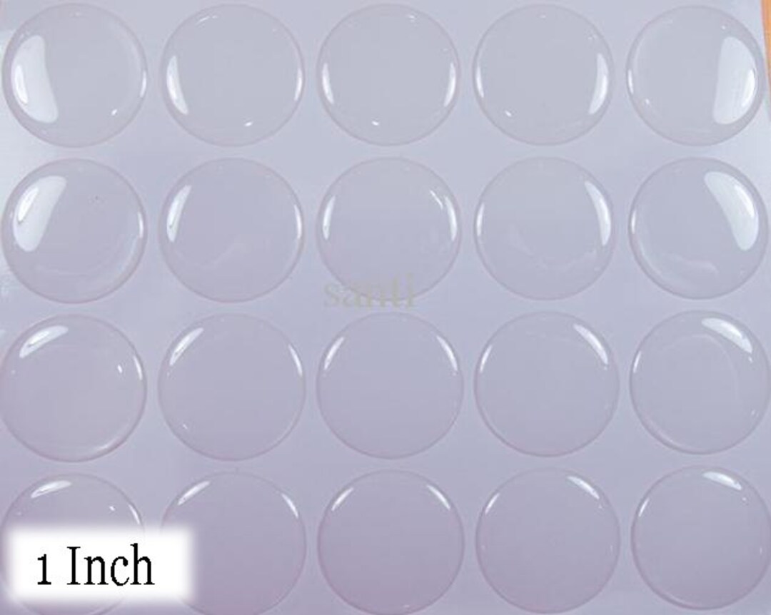 40 1 Epoxy Cabochon Stickers Clear Etsy