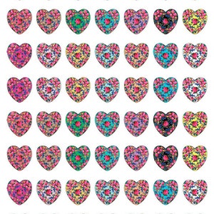 1 Heart Kookum Scarf Pattern for Epoxy or Glass Cabs 4 DIGITAL DOWNLOAD image 2