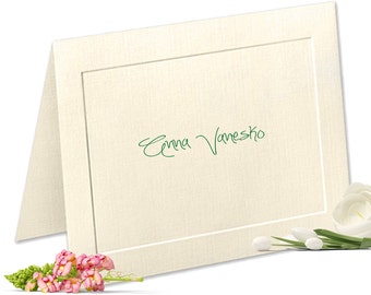 embossed panel linen finish personalized note cards custom notecards personalized stationery set thank you cards stationary set - Personalized Embossed Note Cards embossed panel linen finish personalized note cards custom notecards personalized stationery set thank you cards stationary set - Personalized Embossed Note Cards