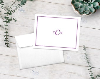 Personalized Note Cards, Stationery Set, Monogrammed Notecards, Monogram Stationery, Wedding Gift, Bridal Shower Gift , Custom Notecards
