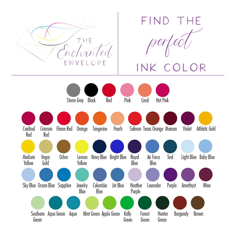Pu&ograve; includere: Una cartella colori con 48 diversi colori di inchiostro, tra cui rosso, blu, verde, giallo, arancione, viola e marrone. La cartella &egrave; etichettata "Trova il colore di inchiostro perfetto".