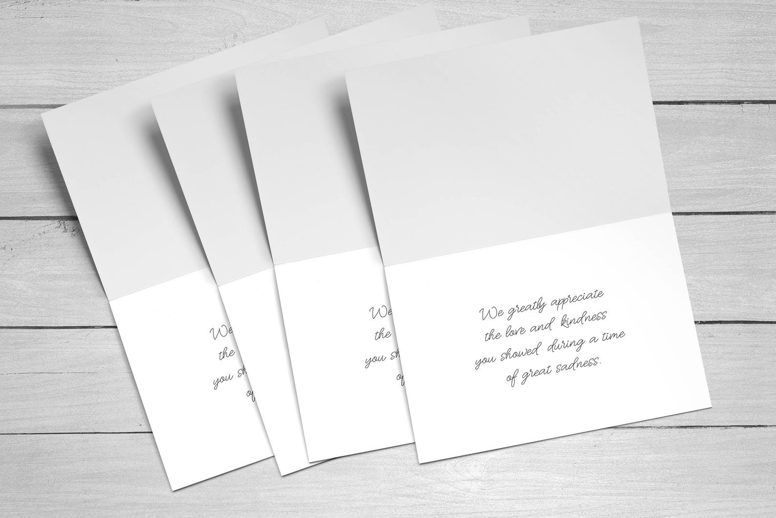 Sympathy Acknowledgement Cards Funeral Thank You Cards - Etsy