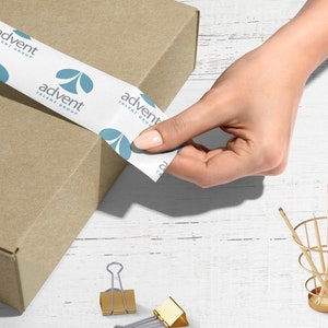 Branded Label Strips, Branded Tape Strips, Logo Label Strips, Packaging Seals, Logo Box Stickers, Printed Packaging Tape, Box Tape Strips