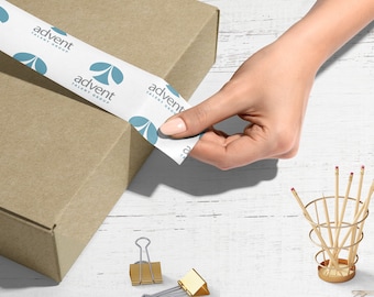 Branded Label Strips, Branded Tape Strips, Logo Label Strips, Packaging Seals, Logo Box Stickers, Printed Packaging Tape, Box Tape Strips