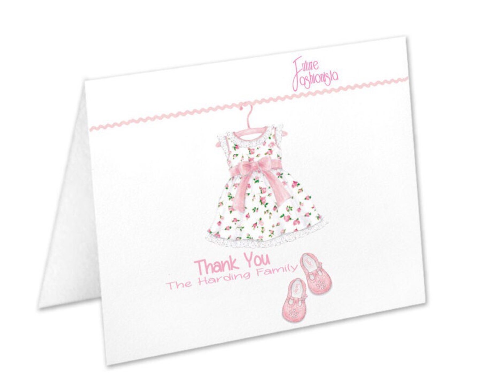 baby-girl-thank-you-cards-personalized-baby-note-cards-baby-etsy