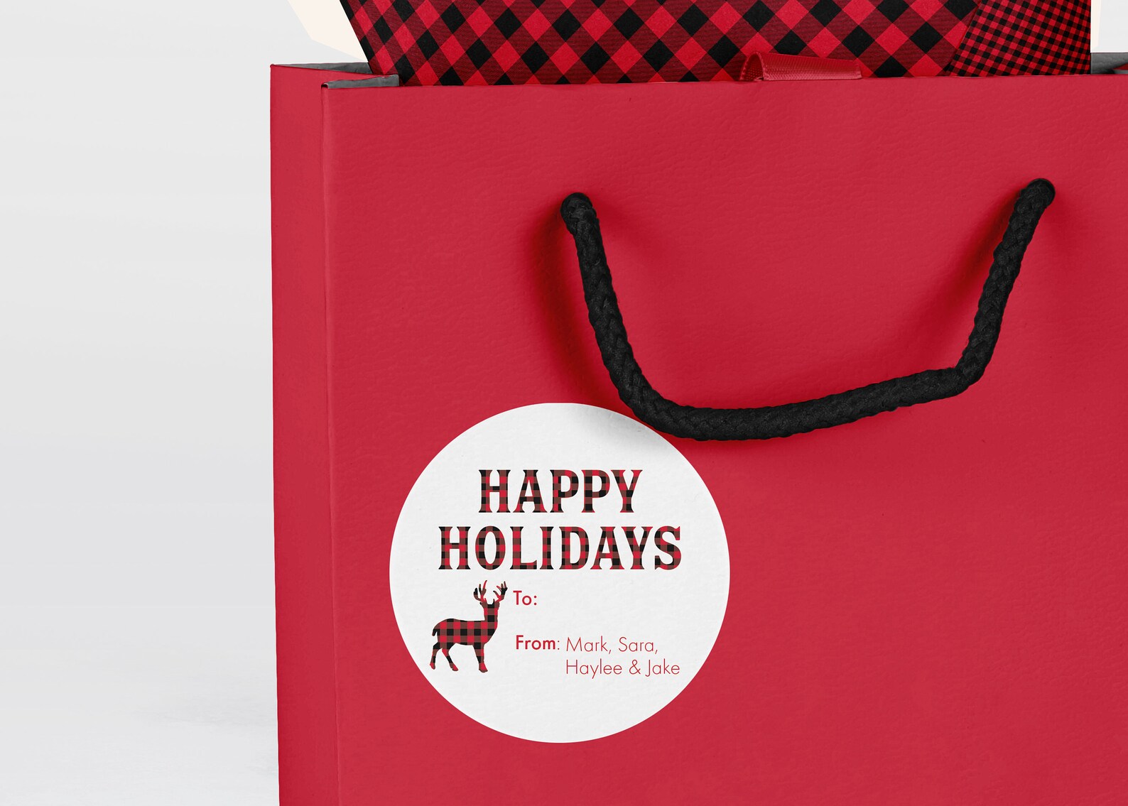 Christmas Gift Labels Personalized Stickers Custom Holiday Etsy