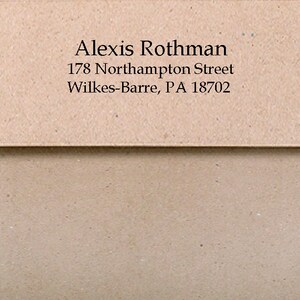 Return Address PRINTING on envelopes for note cards from The Enchanted Envelope