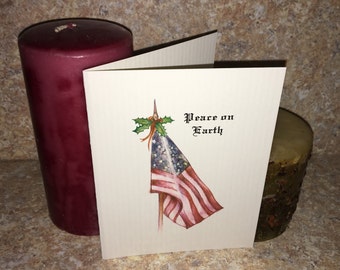 American Flag Christmas Cards, United States Flag Cards, Patriotic Holiday Cards, Military Christmas Cards, U.S. Army Cards, Marines, Navy