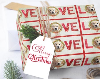 Photo Wrapping Paper, Pet Wrapping Paper, Cat Wrapping Paper Sheets, Dog Christmas Wrapping Paper, Custom Wrapping Paper, Holiday Photo