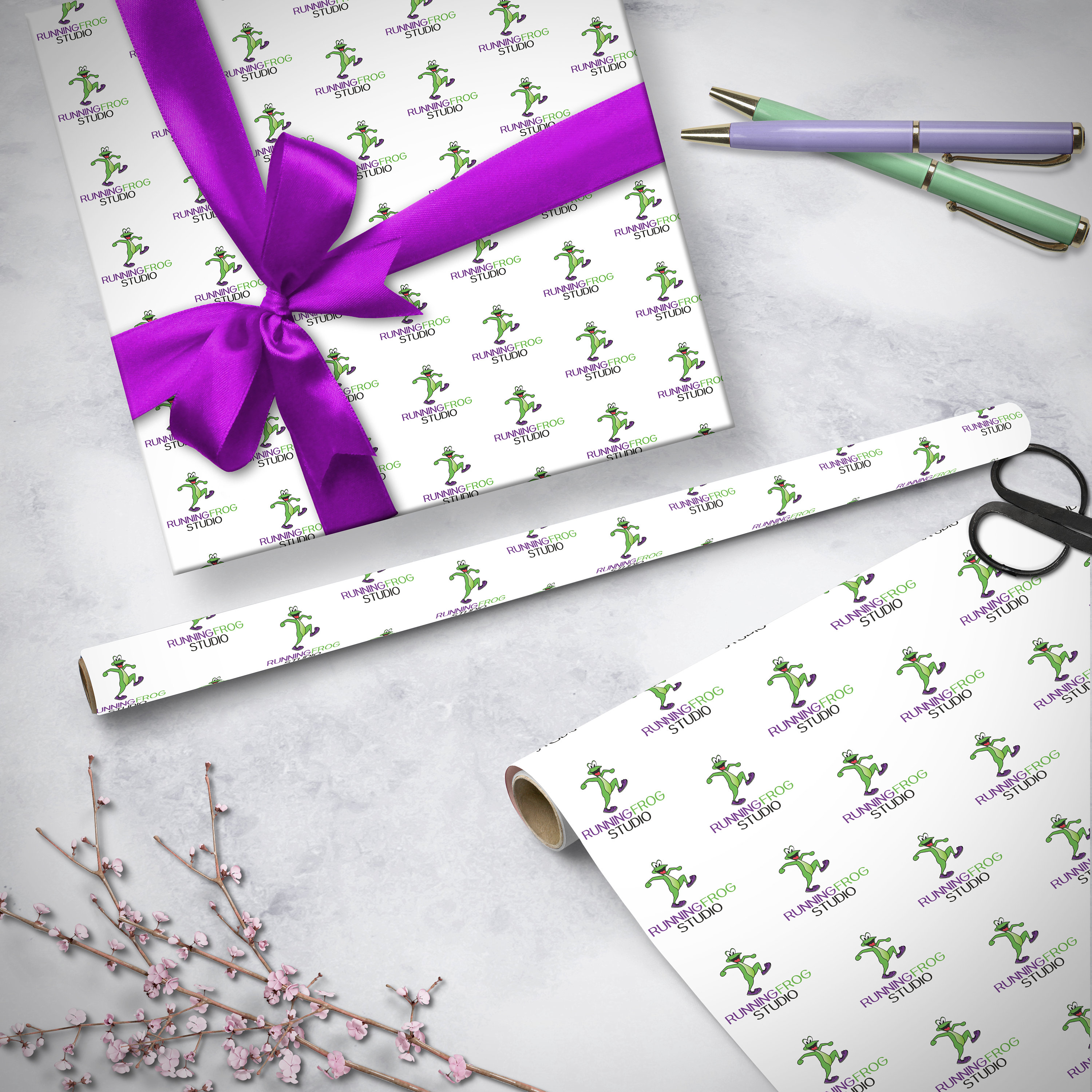 Logo Wrapping Paper, Branded Wrapping Paper, Wrapping Paper Roll