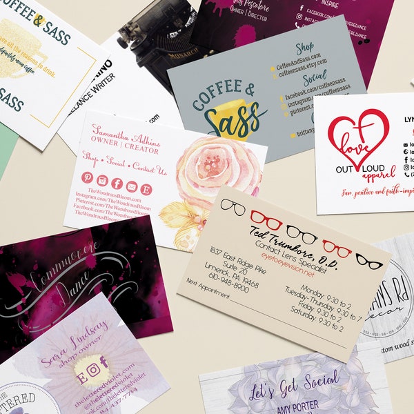 Business Cards, Business Card Design, Business Card Printing, Custom Business Cards, Graphic Design, Printed Business Cards