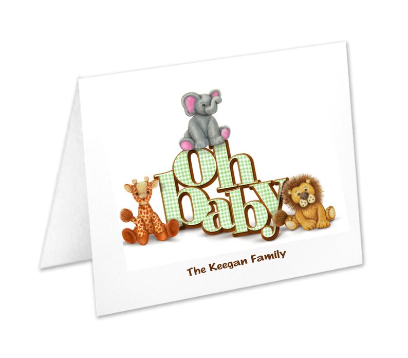 Personalized Baby Stationery Newborn Note Cards Stationery Etsy