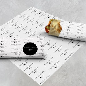 Logo Butcher Paper, Thick Tissue Paper, Branded Butcher Paper, Food Safe Packaging Paper, Logo Packaging Paper, Food Truck Wedding