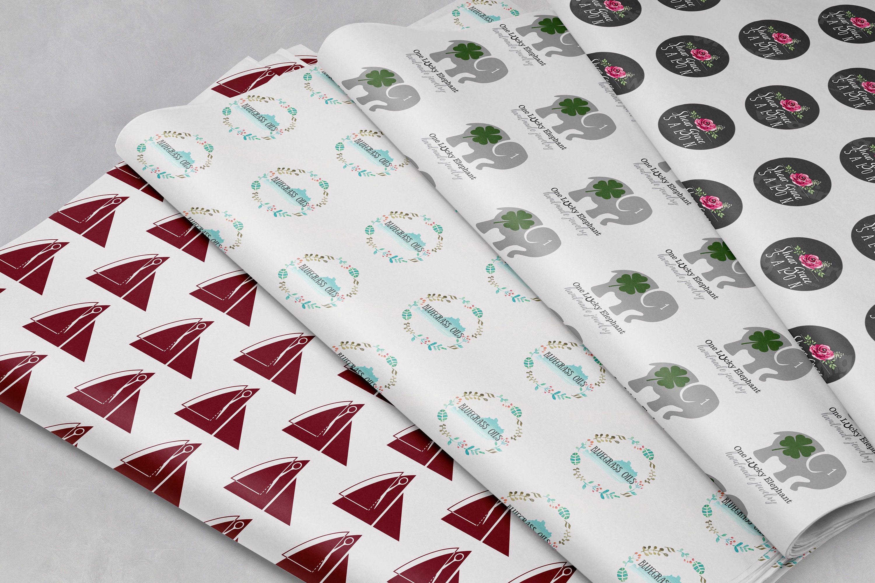Logo Tissue Paper, Branded Tissue Paper, Full Color Tissue Paper