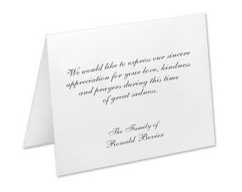 Sympathy Acknowledgement Cards, Funeral Thank You Cards, Sympathy Thank You Cards, Funeral Cards, Funeral Note Cards, Bereavement Cards,