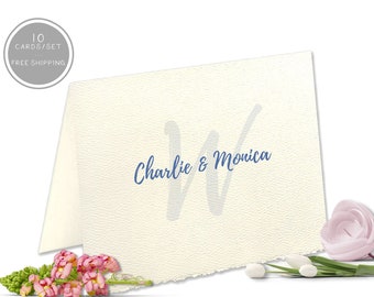 Personalized Stationery, Deckled Edge Note Cards, Deckled Edge Cards, Custom Thank You Cards, Custom Stationary, Couples Stationery