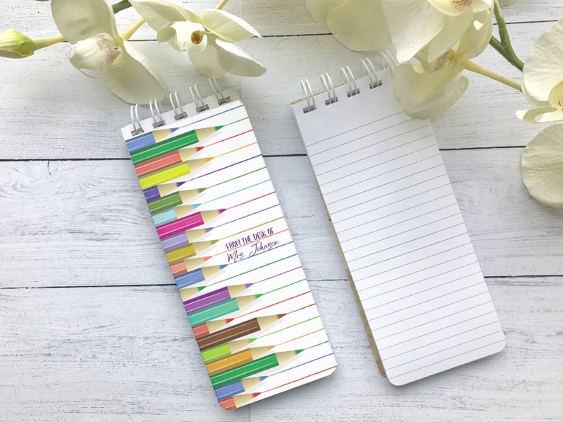 Spiral Bound Note Pads Todo List Personalized Note Pads Etsy