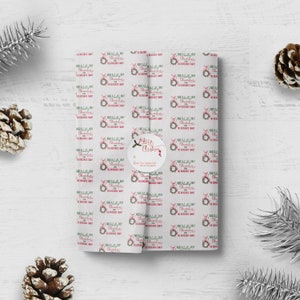 Holiday Tissue Paper, Personalized Tissue Paper, Christmas Tissue Paper, Custom Tissue Paper, Personalized Christmas Stickers, Christmas Tag