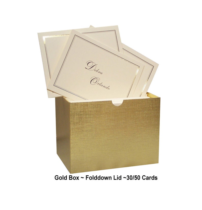 Linen Finished Personalized Note Cards /& Stationery Set Embossed Panel The Enchanted Envelope