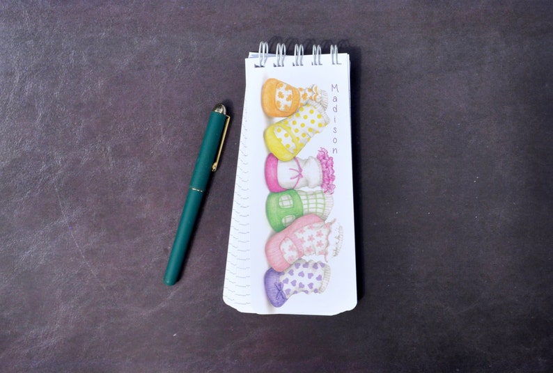 Personalized Notepads Spiral Bound Pads Todo List Set of 3 Etsy