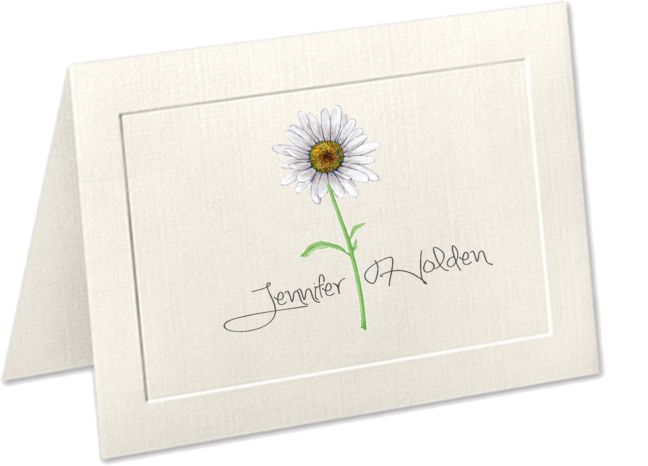 Floral Stationary Set for Women Personalized Thank You Cards