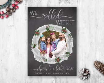 Toilet Paper Christmas Cards, Photo Christmas Cards, Quaratine Christmas Cards, Printed Photo Christmas Cards, Pandemic Holiday Cards