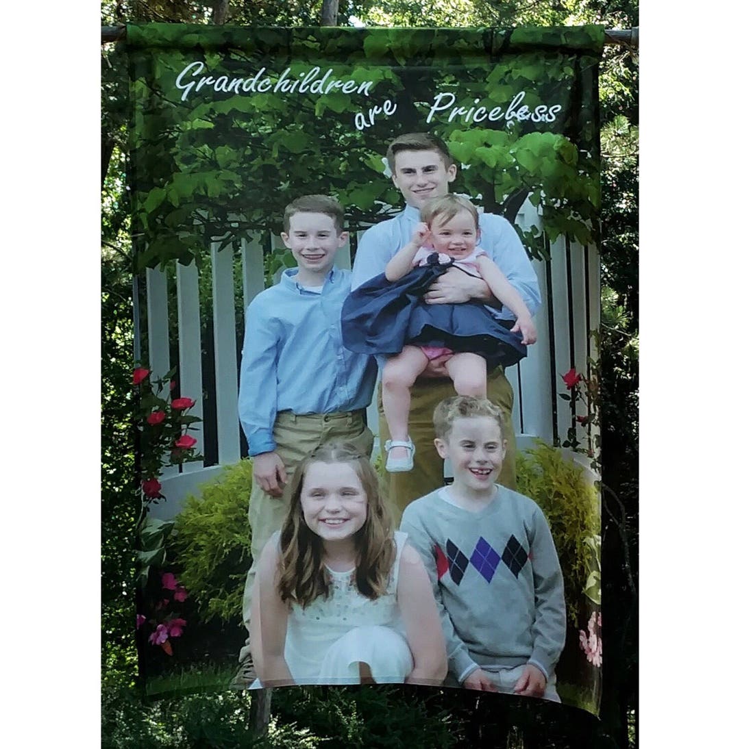 Personalized Flag Flag With Photo Custom Flag Outdoor Etsy