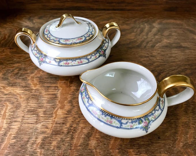 Haviland Limoges Sugar Bowl and Creamer Etsy
