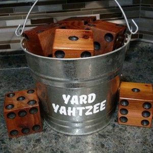 Yard Yahtzee Yard Farkle dice Yardzee lawn games dice Yahtzee yard game Outdoor games lawn dice Yard yahtzee image 3