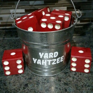 Yard Yahtzee Yard Farkle dice Yardzee lawn games dice Yahtzee yard game Outdoor games lawn dice Yard yahtzee image 2