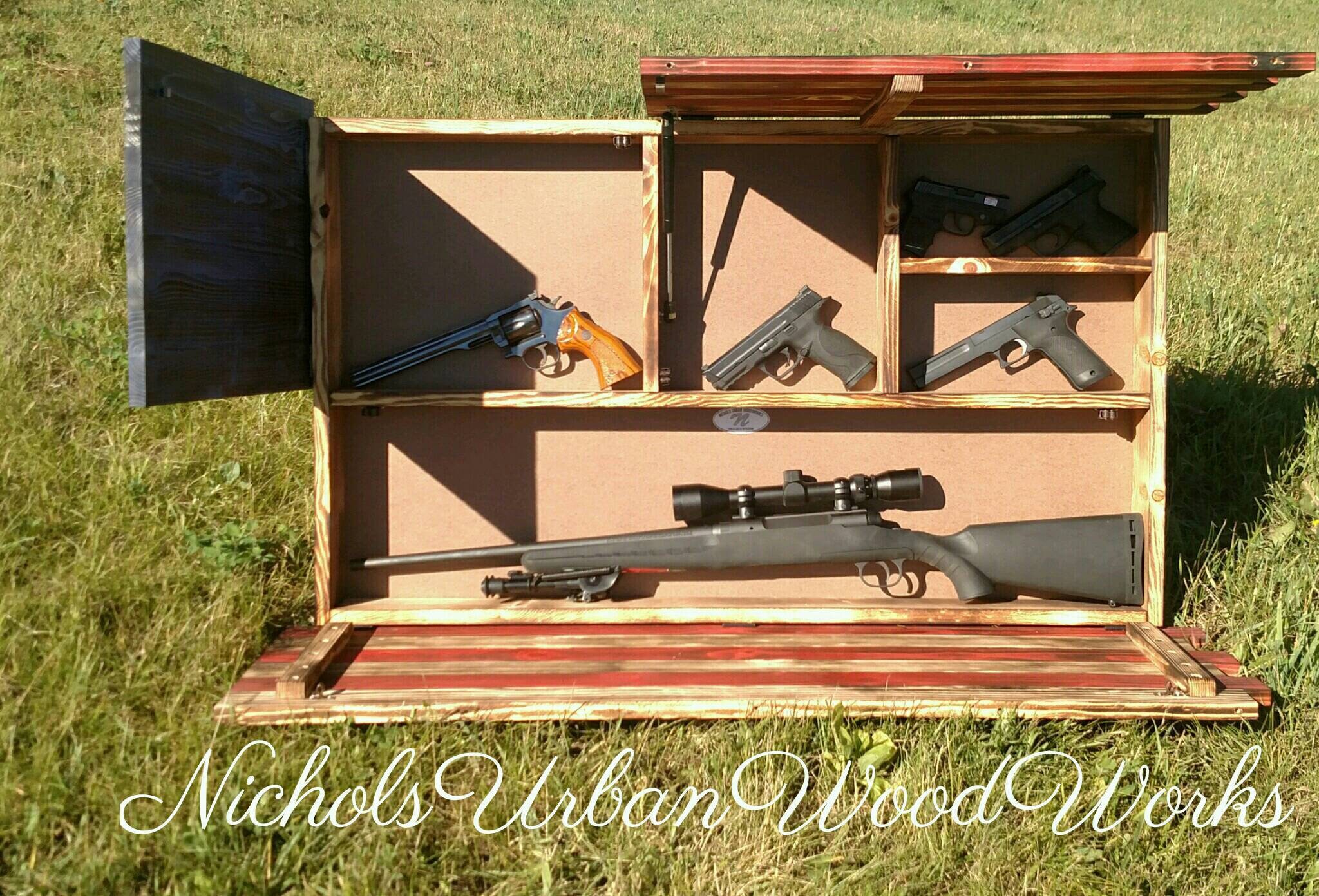 USA concealment flag hidden gun flag American flag gun Etsy