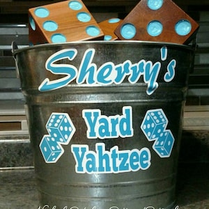 Yard Farkle Yard Yahtzee Yardzee lawn games dice Yahtzee yard game Outdoor games lawn dice yard dice yahtzee. With your name