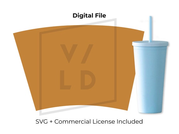 Download Blank Strata Full Wrap Svg Template For 22oz Tumblers Etsy