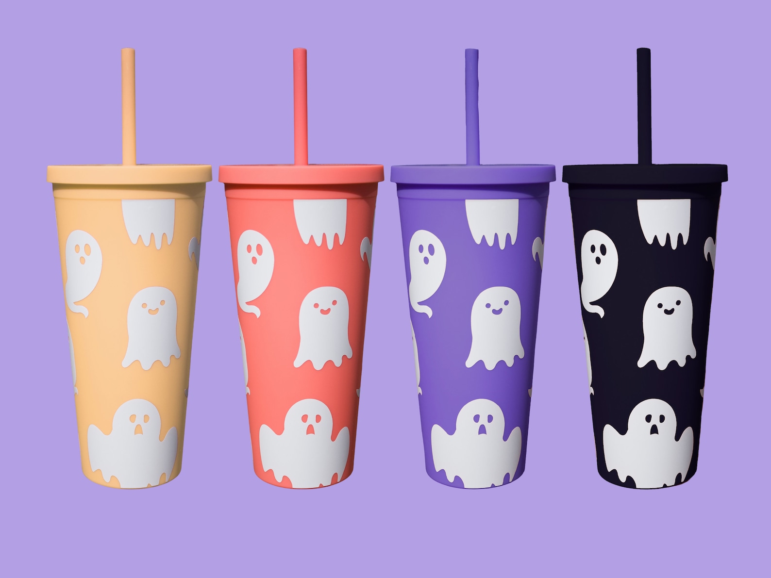 Cute Halloween Ghosts Tumbler Cute Halloween Cup Large - Etsy