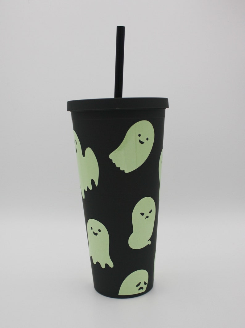 Glow in the Dark Ghost Tumbler Cute Halloween Cup Large - Etsy