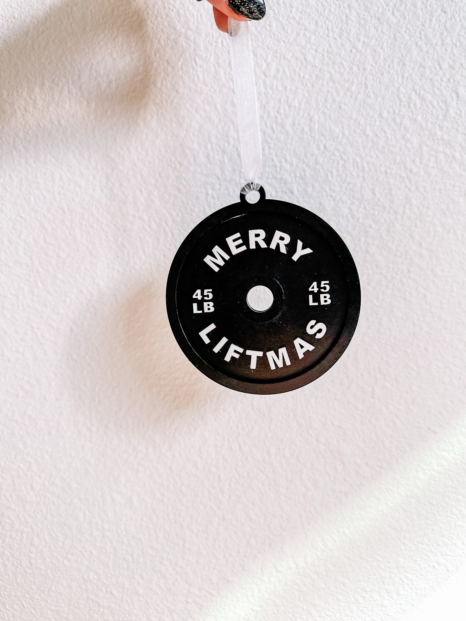 Merry Liftmas Gym Gift Barbell Ornament Weight Plate Etsy