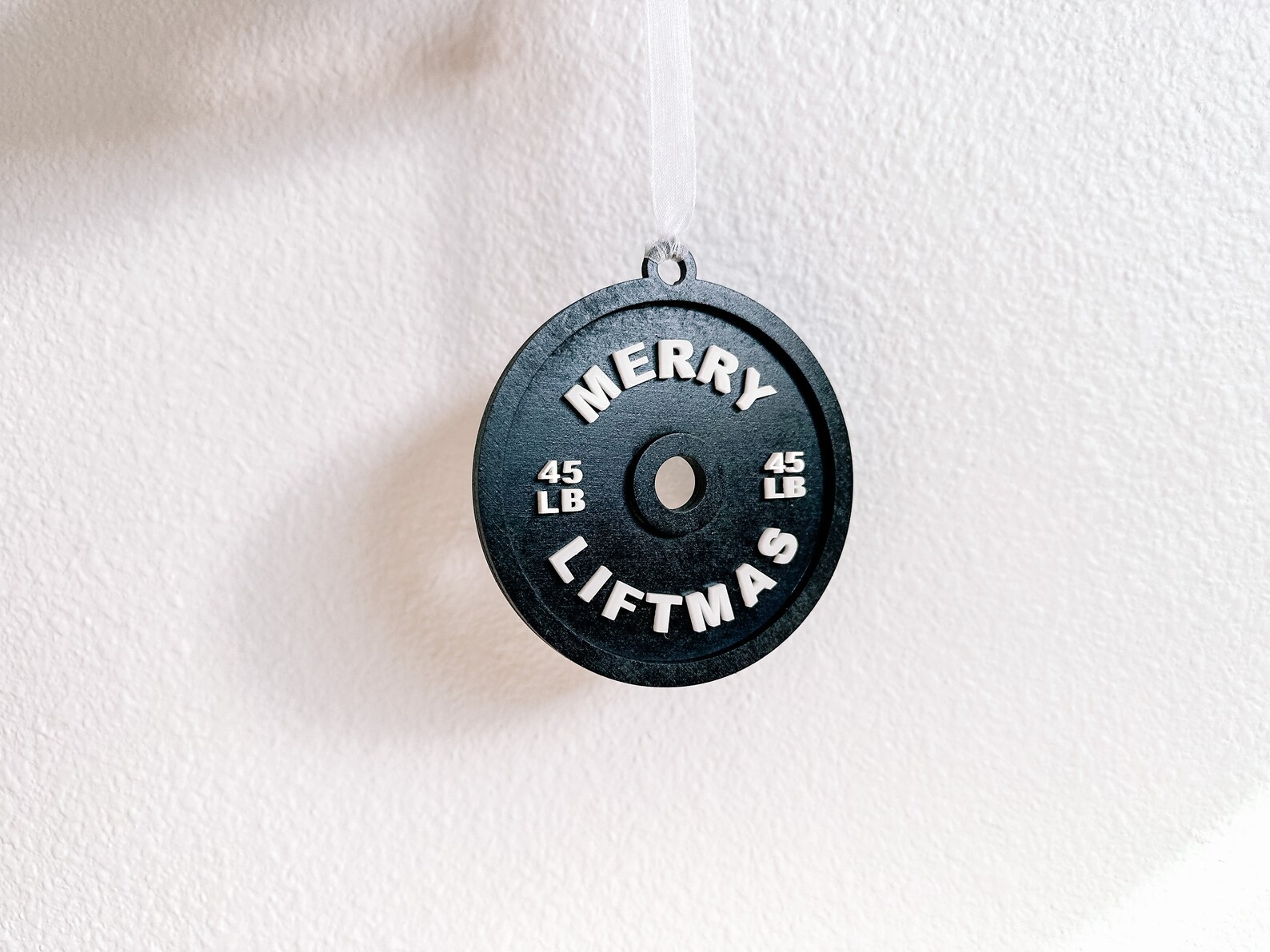 Merry Liftmas Gym Gift Barbell Ornament Weight Plate Etsy