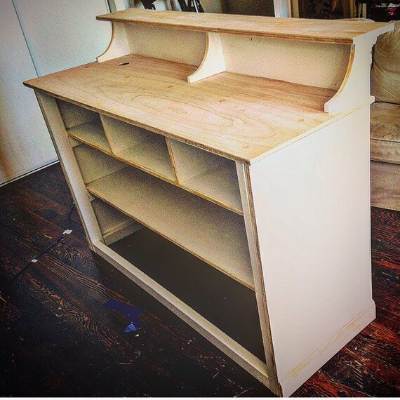 Reception Desk Shabby Chic Made To Order Augusta Etsy