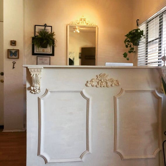 Reception Desk Shabby Chic Made To Order Augusta Etsy